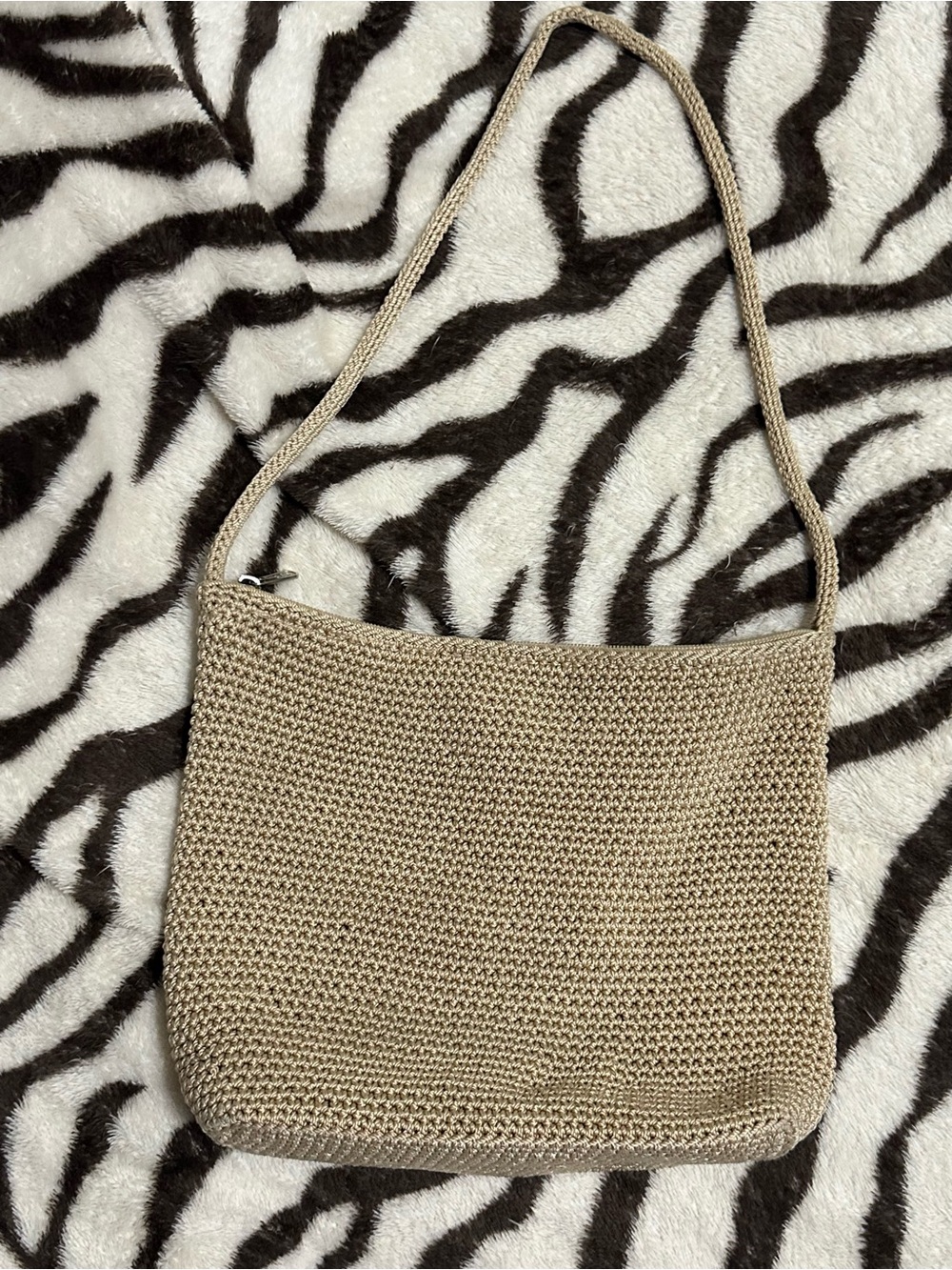 The Sak Neutral Woven Shoulder Bag - Beige